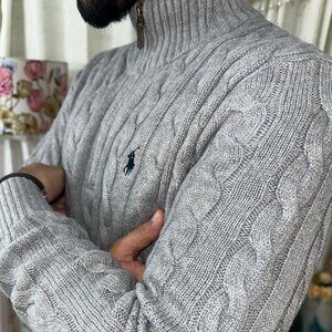 Semi Braided Zip Sweater
